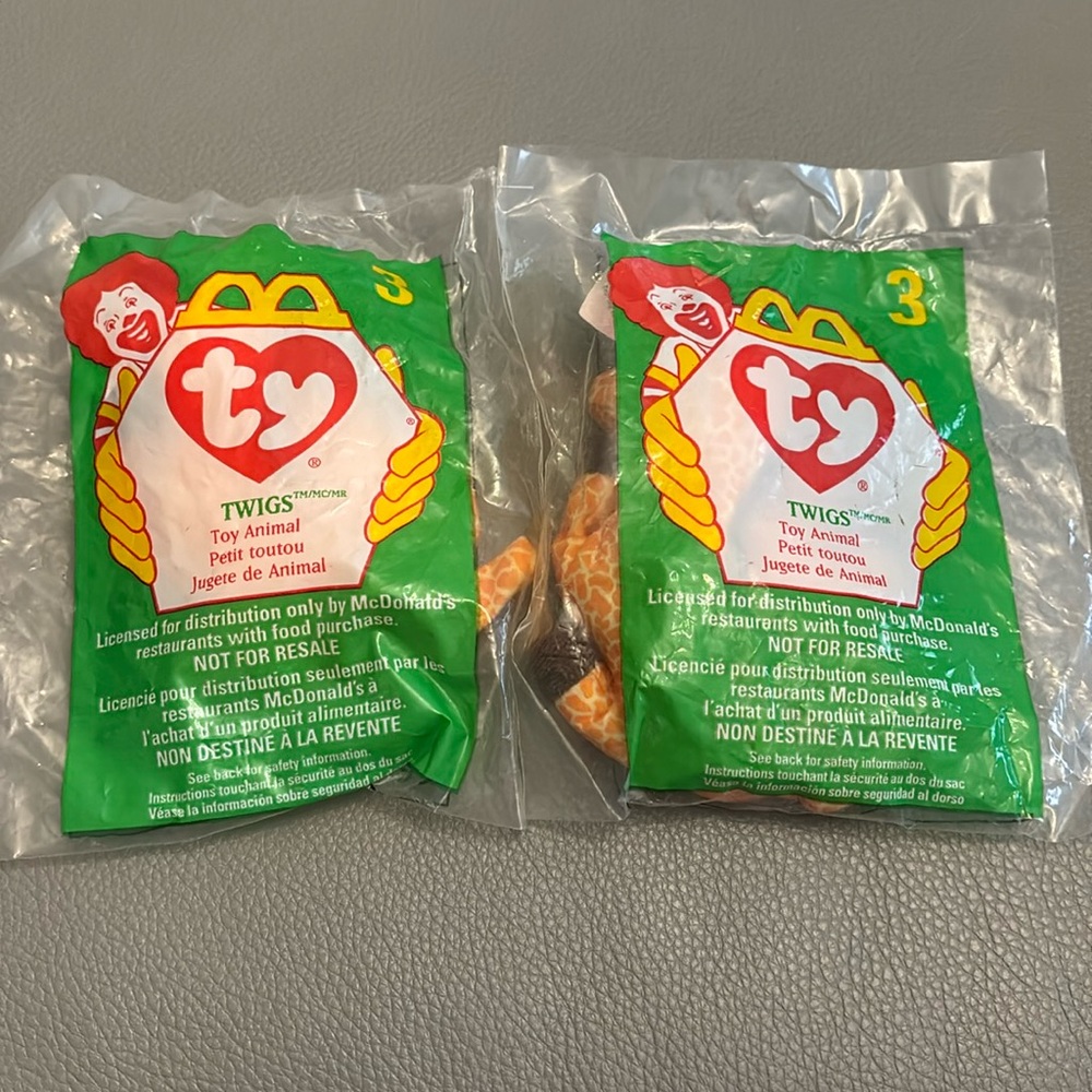 **RARE WITH ERRORS** Vintage McDonald’s Teenie Beanie Babies #3 Twigs